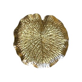 Dessous d'assiette nénuphar doré