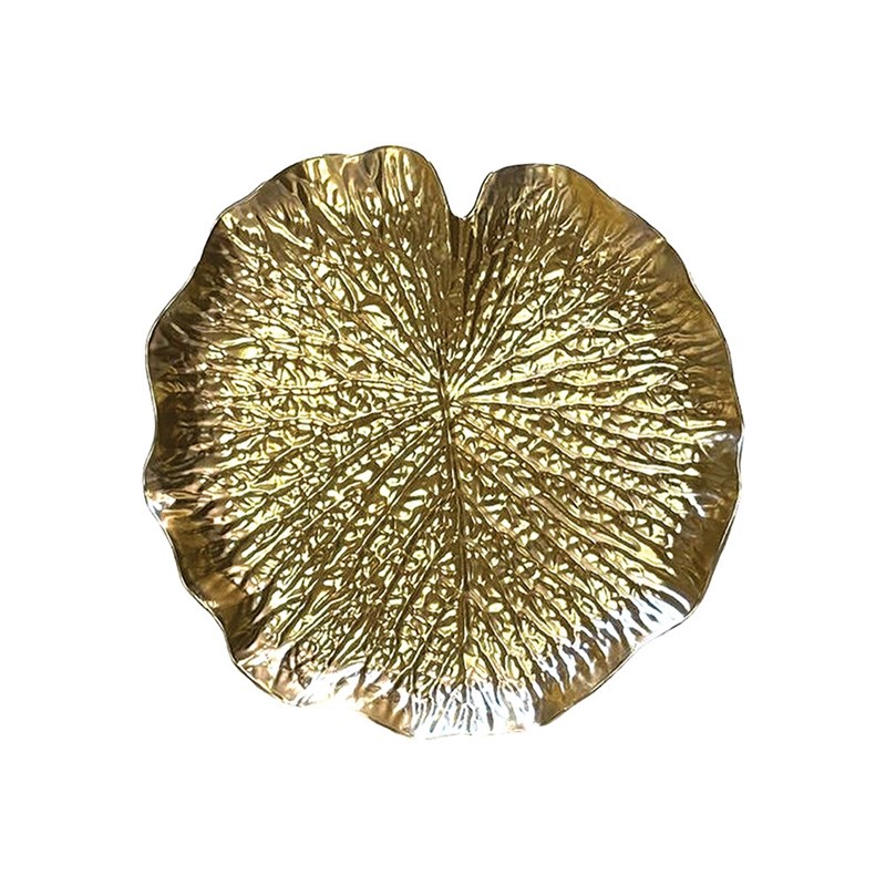 Dessous d'assiette nénuphar doré