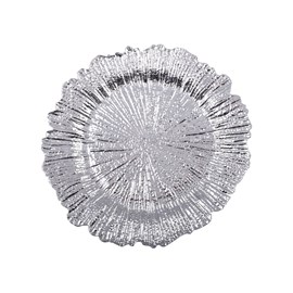 Dessous d'assiette flower argent