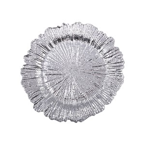 Dessous d'assiette flower argent - lot de 6