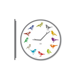 Horloge oiseaux des jardins, modèle ultr
