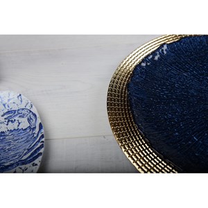 Dessous d'assiette empire doré