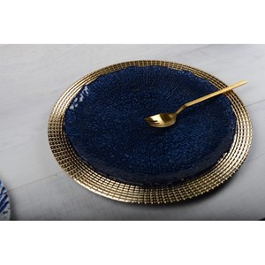 Dessous d'assiette empire doré