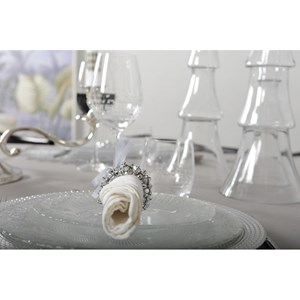 Dessous d'assiette empire argent