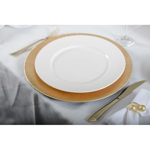 Dessous d'assiette terra doré - lot de 6