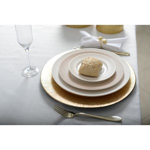 Dessous d'assiette terra doré - lot de 6