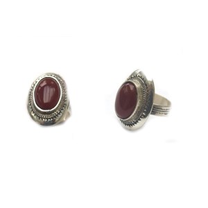 Bague touareg argent cornaline