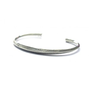 Bracelet jonc conique touareg en argent
