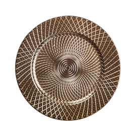 Dessous d'assiette à relief doré