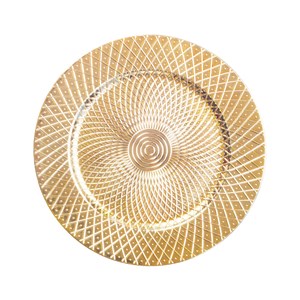 Dessous d'assiette à relief doré - lot de 6