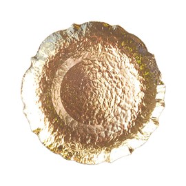 Dessous d'assiette doré sans ailes