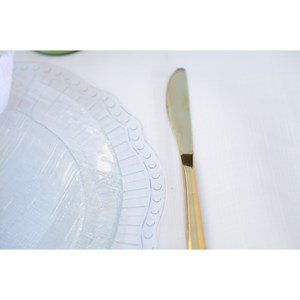 Dessous d'assiette transparent ondule - lot de 6