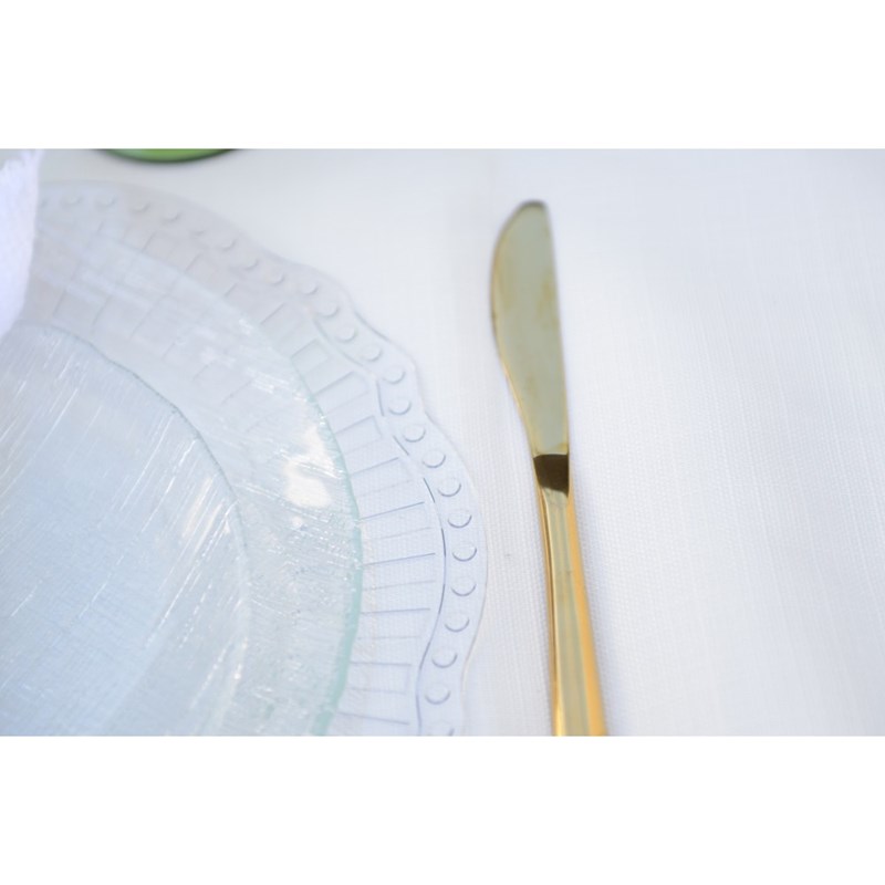 Dessous d'assiette transparent ondule - lot de 6