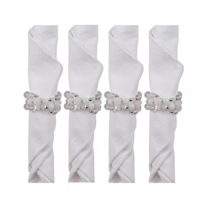 Lot de 4 ronds de serviettes bracelets