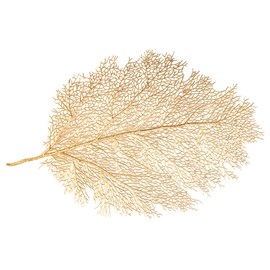 Dessous d'assiette feuille dorée