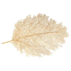 Dessous d'assiette feuille dorée