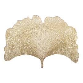 Dessous d'assiette ginkgo doré 44x30 cm