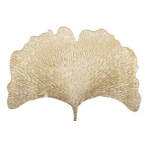 Dessous d'assiette ginkgo doré 44x30 cm - lot de 6