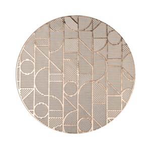 Dessous d'assiette géométrique doré - lot de 6