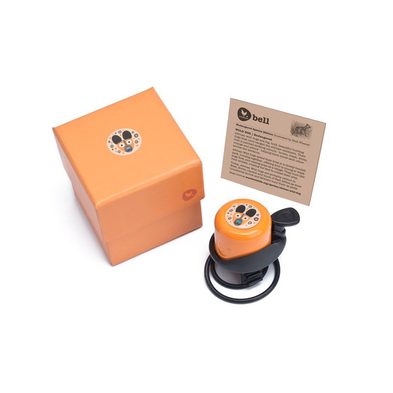 Sonnette draisienne - orange chien sauva