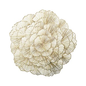 Dessous d'assiette pétale dorée - lot de 6