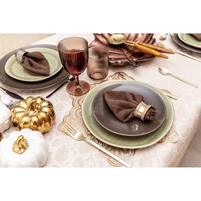 Dessous d'assiette étoile dorée 38cm - lot de 6