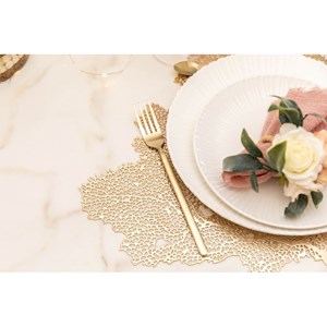 Dessous d'assiette arbre doré