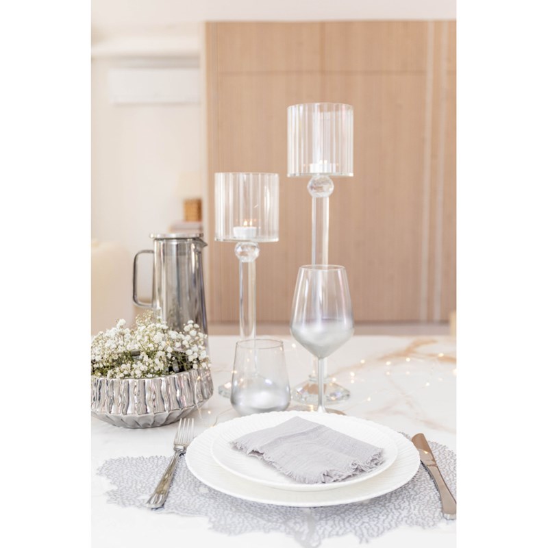 Dessous d'assiette arbre argent - lot de 6