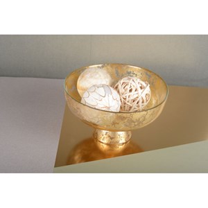 Coupe sur pied dorée