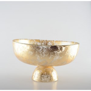 Coupe sur pied dorée