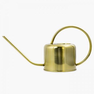 Arrosoir vintage doré en inox 1,2 litres