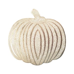 Dessous d'assiette citrouille dorée