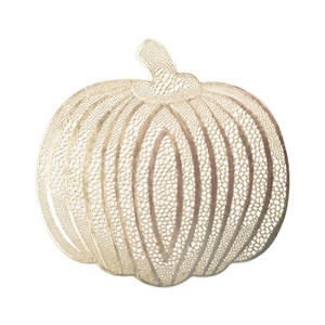 Dessous d'assiette citrouille dorée - lot de 6