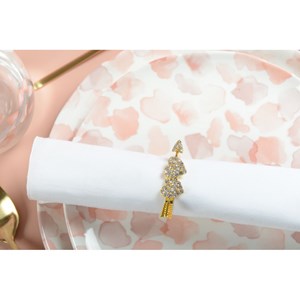 Lot de 4 ronds de serviettes cœurs