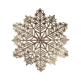 Dessous d'assiette flocon doré