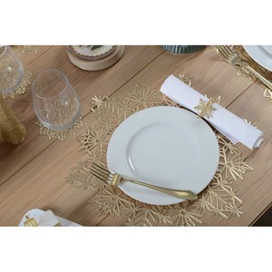 Dessous d\'assiette flocon doré