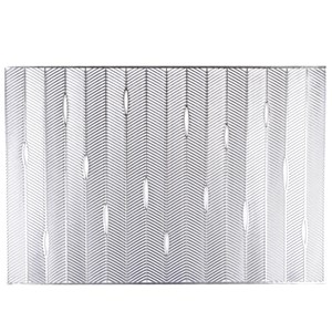 Dessous d'assiette rectangle argent