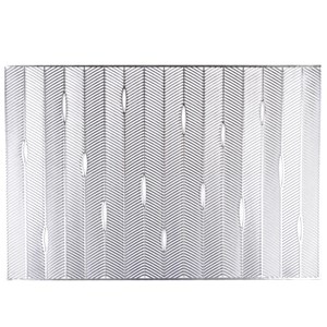 Dessous d'assiette rectangle argent - lot de 6