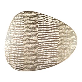 Dessous d'assiette triangle doré