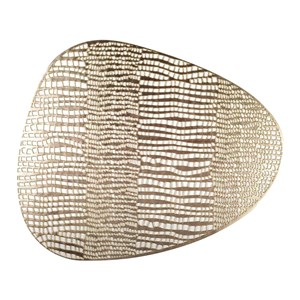 Dessous d'assiette triangle doré - lot de 6