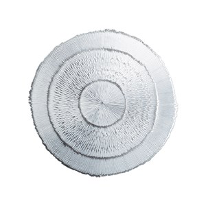 Dessous d'assiette rond argent - lot de 6