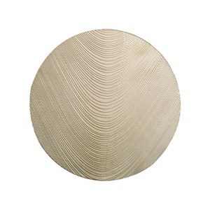 Dessous d'assiette doré rayé