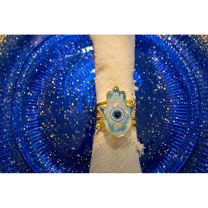 Lot de 4 ronds de serviettes mains fatma