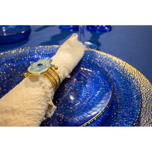 Lot de 4 ronds de serviettes mains fatma