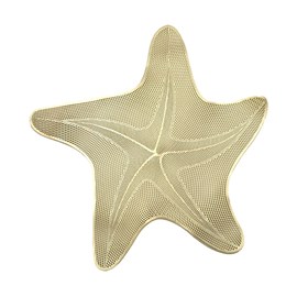 Dessous d'assiette étoile de mer dorée