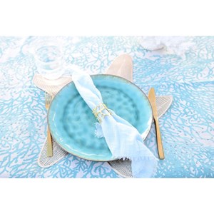 Dessous d\'assiette étoile de mer dorée