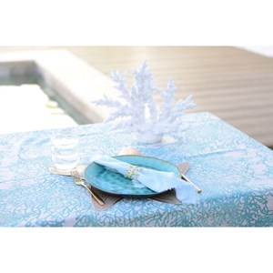 Dessous d'assiette étoile de mer dorée - lot de 6