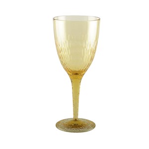 Verres à vin jaune acrylique - lot de 6