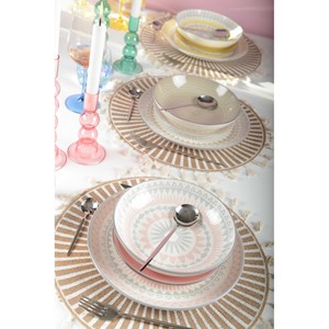 Assiette creuse rose - coachella