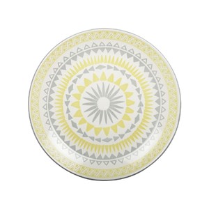 Assiette plate jaune - coachella